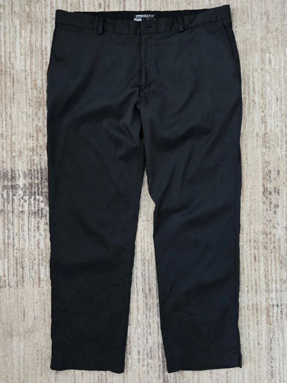 Nike Golf Dri Fit Performance Pants Mens Black Athleisure Stretch 38W 30L